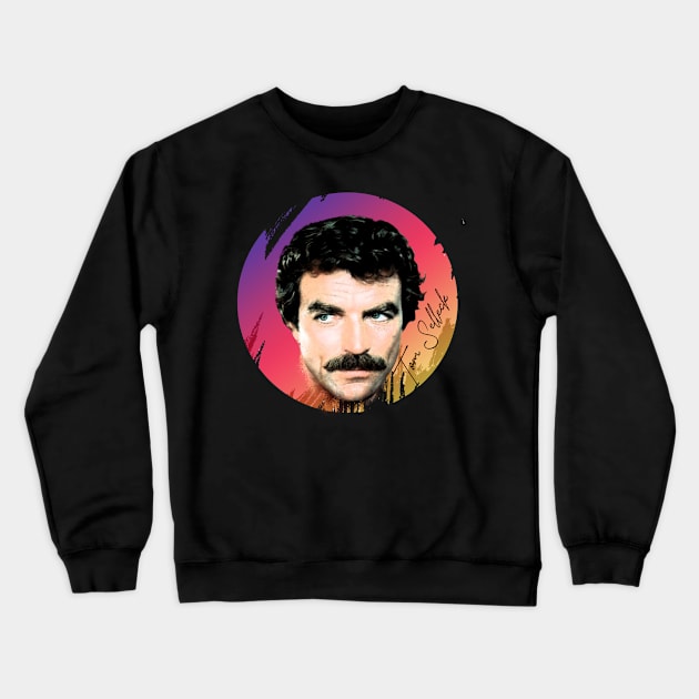 Tom Selleck-Retro Limited Edition Crewneck Sweatshirt by Hursed